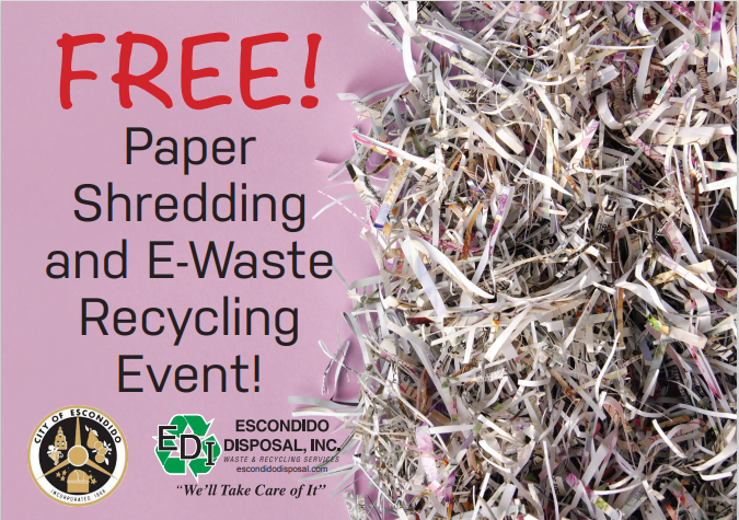 Free Paper Shedding and E-Waste Recycling Event